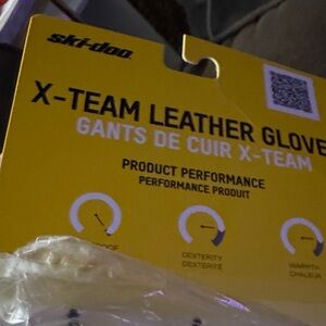 Ski-Doo X-Team Leather Gloves - Kahki not yellow